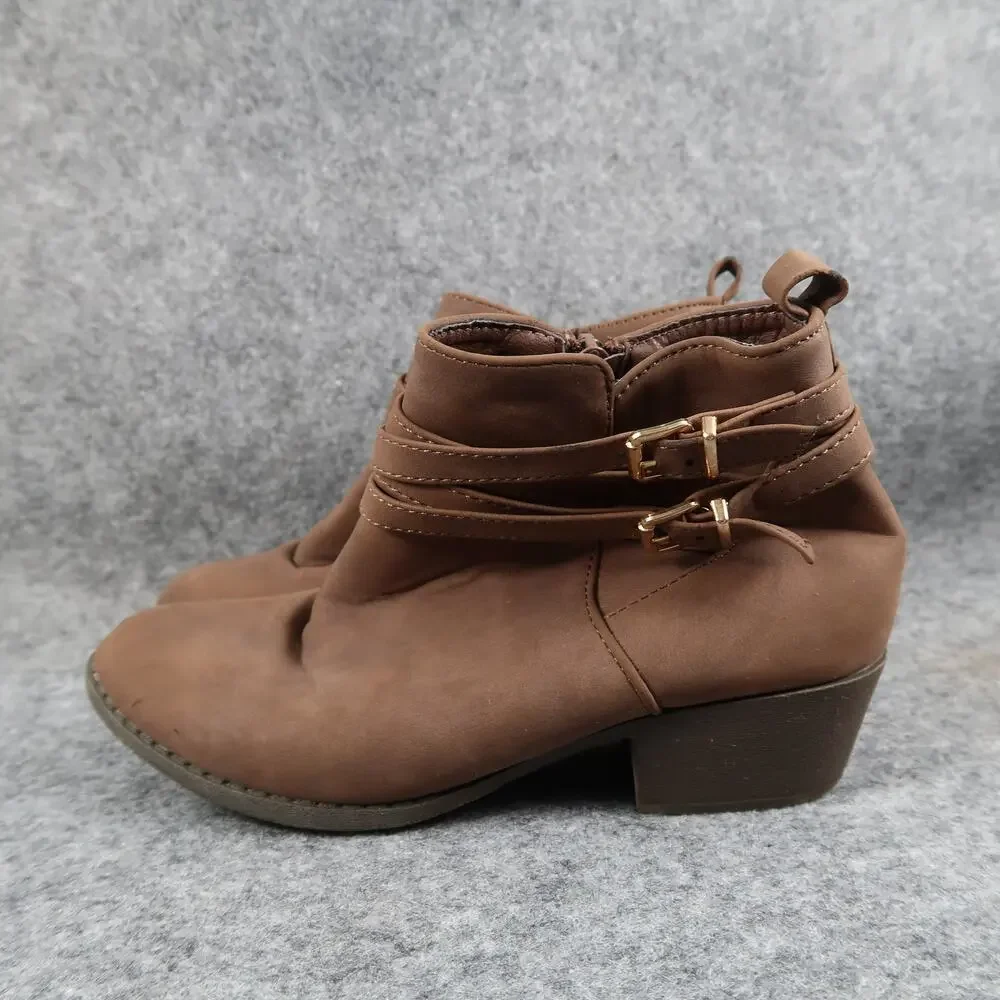 Lucky Top Shoes Kids Girls 1 Boots Ankle Booties Fashion Brown Western Casual